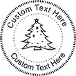 XMASTREE-1 Embossing Seal. Choose your mount and view your custom text in a live preview. Find all your custom embossing needs at atozstamps.com