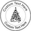 XMASTREE-3 Embossing Seal. Choose your mount and view your custom text in a live preview. Find all your custom embossing needs at atozstamps.com