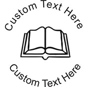 Book-1 Embossing Seal. Choose your mount and view your custom text in a live preview. Find all your custom embossing needs at atozstamps.com