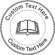 Book-1 Embossing Seal. Choose your mount and view your custom text in a live preview. Find all your custom embossing needs at atozstamps.com