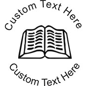 Book-2 Embossing Seal. Choose your mount and view your custom text in a live preview. Find all your custom embossing needs at atozstamps.com