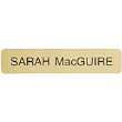 2" X 10" Customizable Gold Name Plate Only.Maximum 2 lines.Great for Existing Designer Wall & Door Frame.