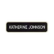 2" X 8" Customizable Black Frame Name Plate. Maximum 2 Lines.Great for Offices, Courthouses, Schools or Warehouses.