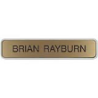 2 in. x 10 in. Customizable Gray Name Plate.Maximum 2 Lines.