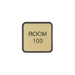 4in. x 4 in. Customizable Brown Designer Wall Sign