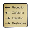 8 in. x 8 in. Almond Designer Wall Sign. Maximum 8 Lines.