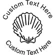 Seashell Embossing Seal. Choose your mount and view your custom text in a live preview. Find all your custom embossing needs at atozstamps.com