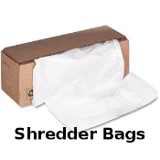 Shredder Bags fit all our paper shredding machines (available in several sizes). Durable and lasting.