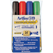 The Artline EK-519 dry safe white board markers are great for long periods of use due to their 48 hour "cap off" time. These markers are perfect for electronic whiteboards as well as dry safe white boards and are available in many colors! High quality.