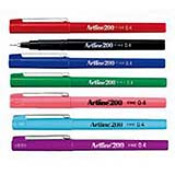 Artline EK-200 is a non-smearing marker. It works great for general writing purposes because it is has a fine tip.