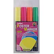 Vivid opaque water based poster paint marker is ideal for posters, menu boards and sign writing. Fade resistant performance is suitable for use on card, metal, plastic, glass, and acid free.