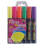 Vivid opaque water based poster paint marker is ideal for posters, menu boards and sign writing. Easily washes off non-porous surfaces and acid free.