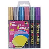 Vivid opaque water based poster paint marker is ideal for posters, menu boards and sign writing. Easily washes off non-porous surfaces and acid free.
