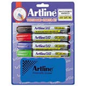 Artline EK-517 white board markers are convenient to use for a long period of time without replacing the cap. It's fast drying and RoHS compliant.