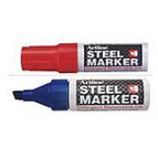 Artline EK-05 Steel Markers are specifically designed to work on metal surfaces. It will not smear on greasy steel surfaces.