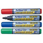 Artline EK-517 is a white board marker with fast drying and water based ink. This multi surface marker has a 2.00 mm bullet tip; making it great for all projects.