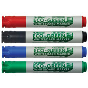 Artline EK-527 dry safe white board markers are convenient because it has 48 hours of "cap-off" time. Which ensures bright vivid colors. It is refillable and can have their tips replaced.