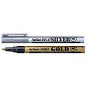Artline EK-990 Special markers are for Art-Craft works, decorating, and writing on glass, porcelain, plastic, metal, rubber, wood, and card. Rich in gold and silver pigments, creates an excellent metallic effect. Water and fade resistant.