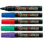 Artline EPP-20 poster markers are highly opaque and will write on plastic, wood, glass, rubber, paper, steel, acetate, vinyl, metal or painted surfaces. Ideal for when you want a long-lasting but not necessarily permanent outdoor marker. Poster Markers ar