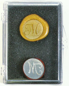 3/4" Glass Button Alphabet Seal