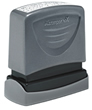 This Xstamper VX line of pre-inked laser engraved rubber stamps are great cost-effective solutions to your modern office needs.
This product has 4 lines and 14 characters. AtoZstamps.com