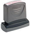 This Xstamper VX line of pre-inked laser engraved rubber stamps are great cost-effective solutions to your modern office needs.
This product has 4 lines and 14 characters
Xstamper Pre-Inked Stamp. AtoZstamps.com