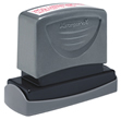 This Xstamper VX line of pre-inked laser engraved rubber stamps are great cost-effective solutions to your modern office needs.This product has 4 lines and 14 characters