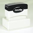 Great for Business information, return address, logos, and more! 
Impression Size:  1" x 2"