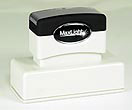 Custom Pre-Inked Stamp. Great for business uses, personal information, tracking, and more!
Impression Size: 15/16" x 2 13/16"
AtoZstamps.com