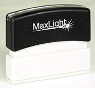 Single line stamp - great for one line messages or name stamps! 
Impression Size: 3/16" x 2 1/2"