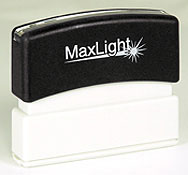Single line stamp - great for one line messages or name stamps! 
Impression Size: 1/4" x 2 9/16"