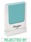 Perfect for that small stamping job. The laser engraved rubber makes this stamp strong and durable for many years of use. Makes approximately 50,000 impressions before re-inking.